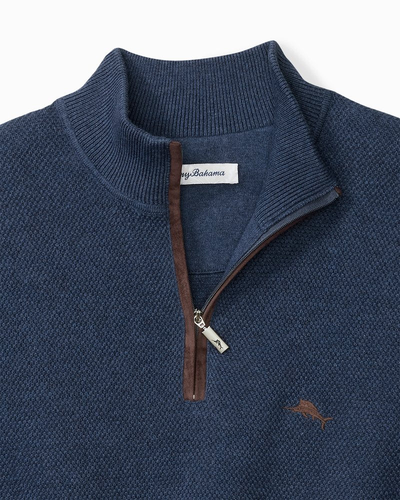 Tommy Bahama Special Offer - Big & Tall Marlin Luxe Half-Zip Sweater