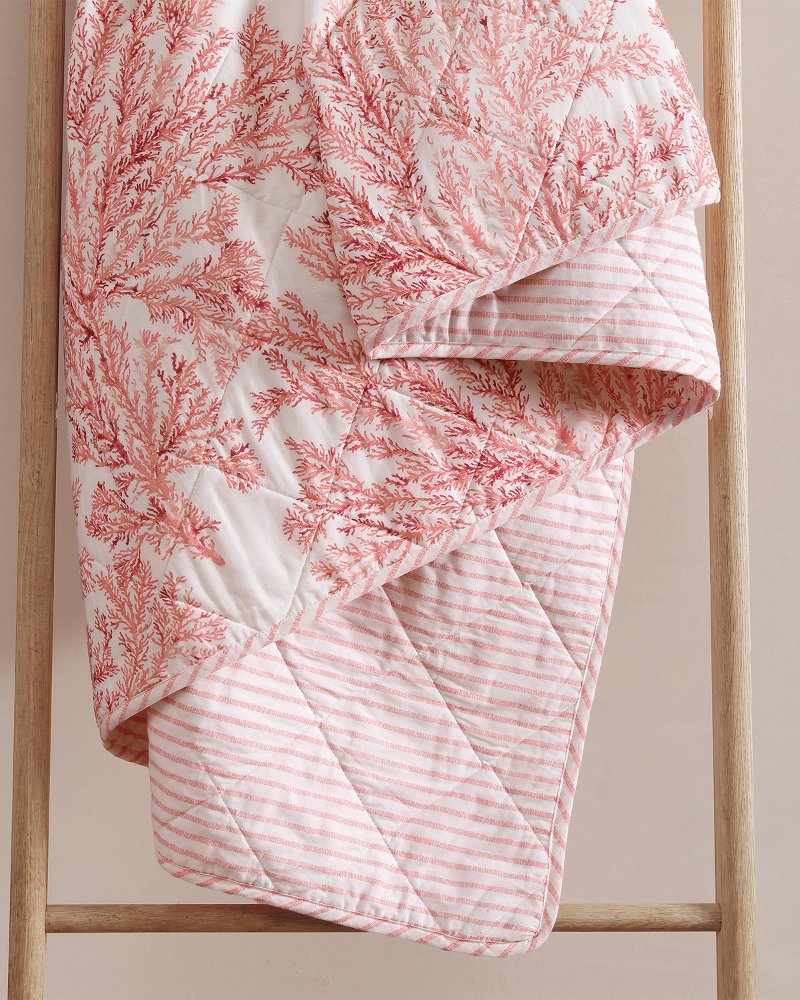 Tommy Bahama Value - Coral Garden Reversible 3-Piece Full/Queen Quilt Set