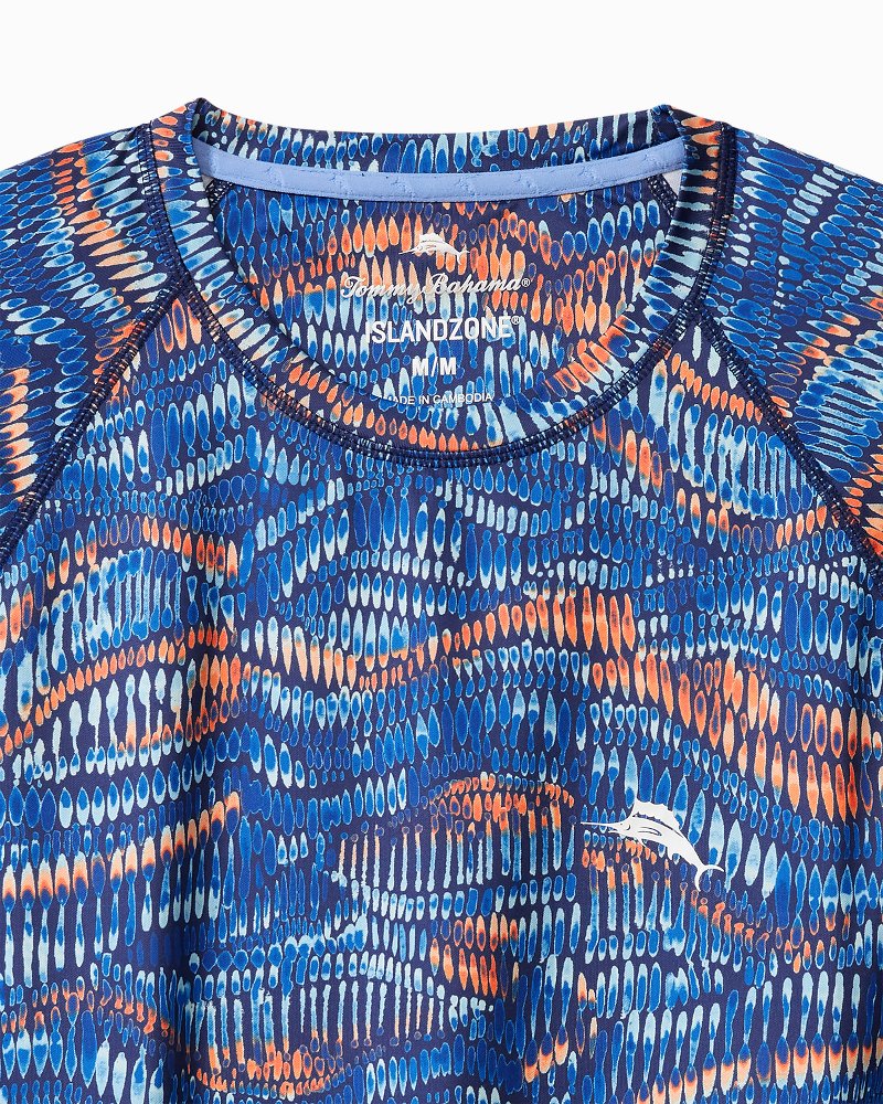 Tommy Bahama New - Monte Rio Geo Crew IslandZone® Rash Guard
