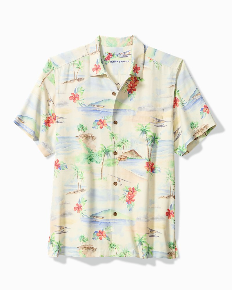 Tommy Bahama Quality - Collector's Series '24 Arriving in Island Time Silk Camp Shirt