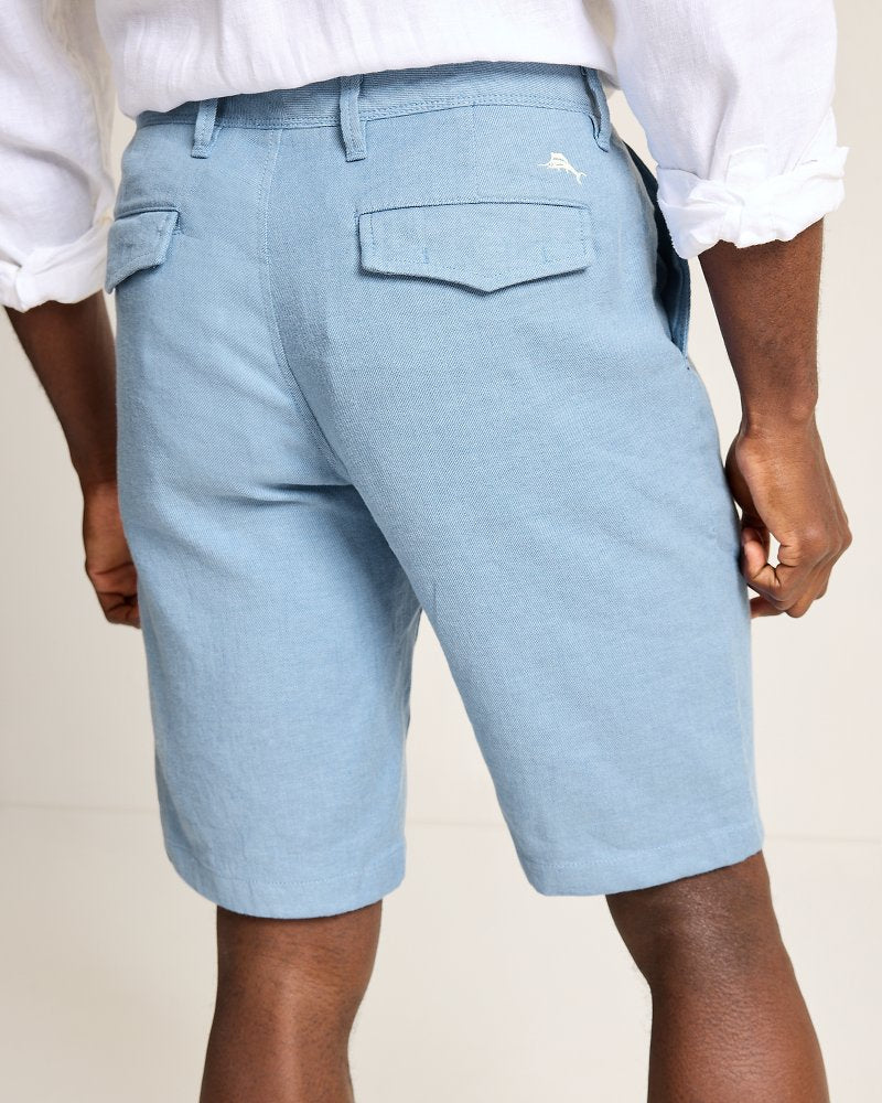 Tommy Bahama Quality - Beach Coast Linen-Blend Flat-Front 12-Inch Shorts