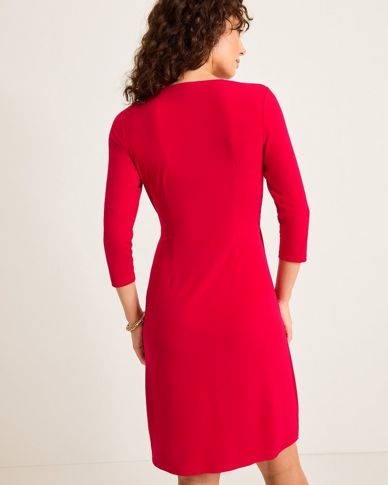 Tommy Bahama Sale - Clara 3/4-Sleeve Faux-Wrap Dress