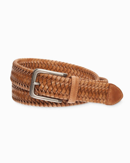 Tommy Bahama Classic - Braided Leather Stretch Belt