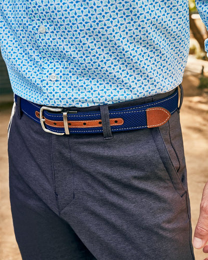 Tommy Bahama Top Pick - Leather Mesh Reversible Performance Belt