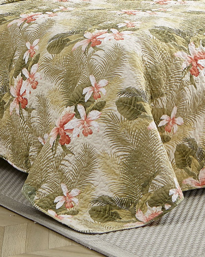 Tommy Bahama Signature - Tropical Orchid 2-Piece Twin Quilt Set