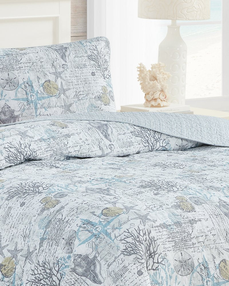 Tommy Bahama Sale - Beach Bliss 3-Piece King Quilt Set
