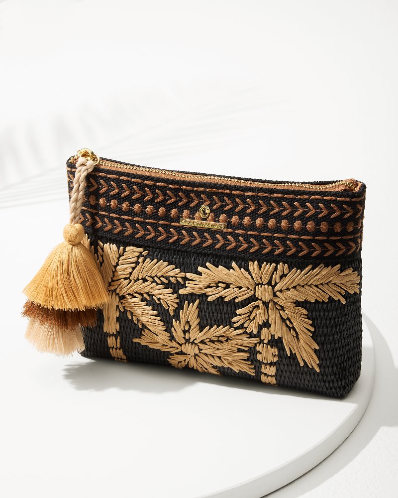 Tommy Bahama Exclusive - Raffia Palms Maci Wristlet