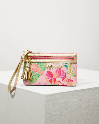 Tommy Bahama Discount - Flamingo Pineapple Tassel Wristlet