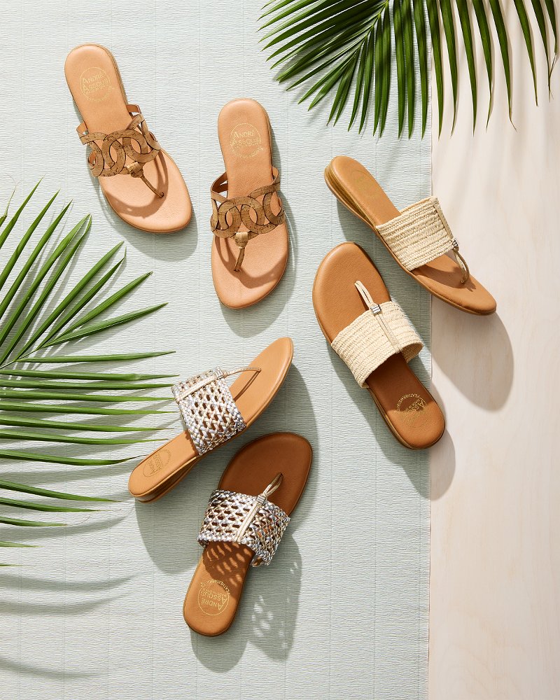 Tommy Bahama Classic - André Assous Nice Featherweights™ Raffia Sandals