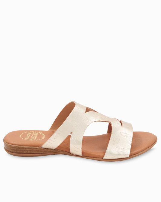 Tommy Bahama Customer Favorite - André Assous Nailea Metallic Cork Sandals