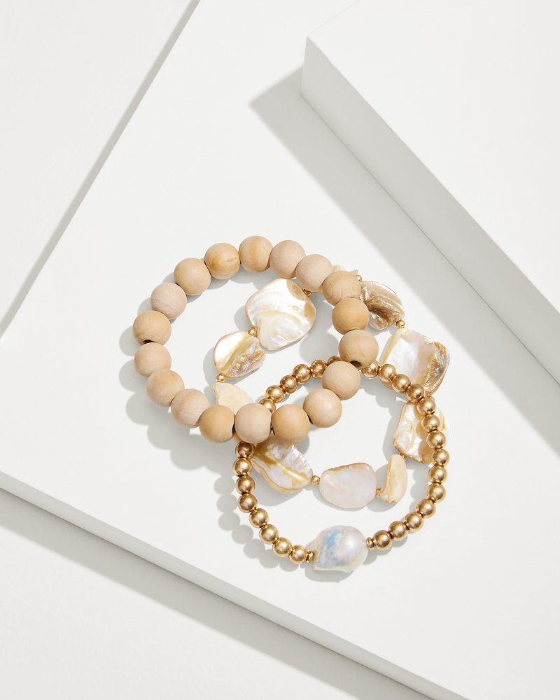 Tommy Bahama Latest - Indigo Shore Mother of Pearl & Shell Bracelet Set