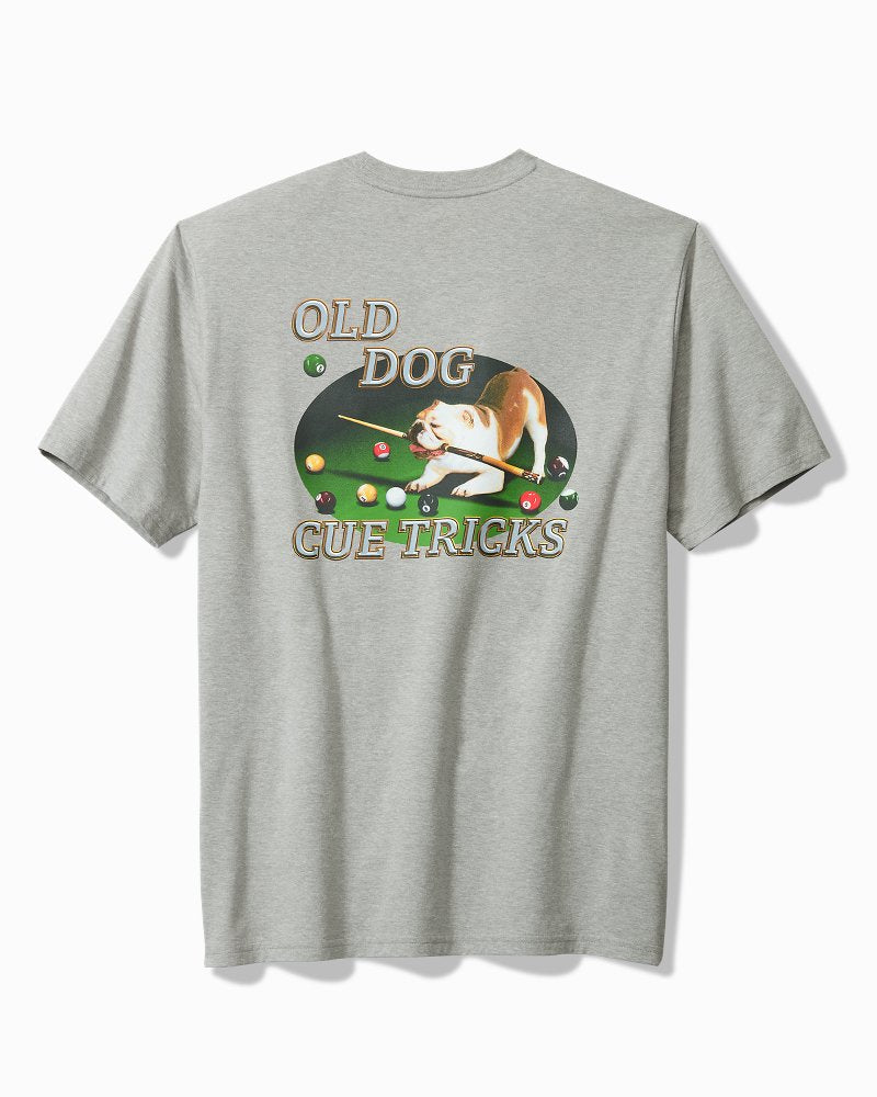 Tommy Bahama Special Offer - Big & Tall Old Dog, Cue Tricks Graphic Pocket T-Shirt