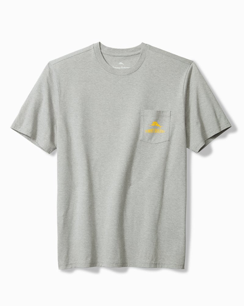 Tommy Bahama Special Offer - Big & Tall Old Dog, Cue Tricks Graphic Pocket T-Shirt