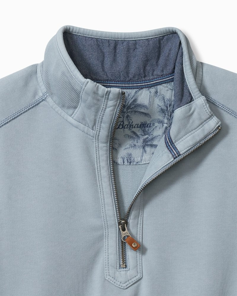 Tommy Bahama Discount - Big & Tall Ben & Terry Half-Zip Sweatshirt