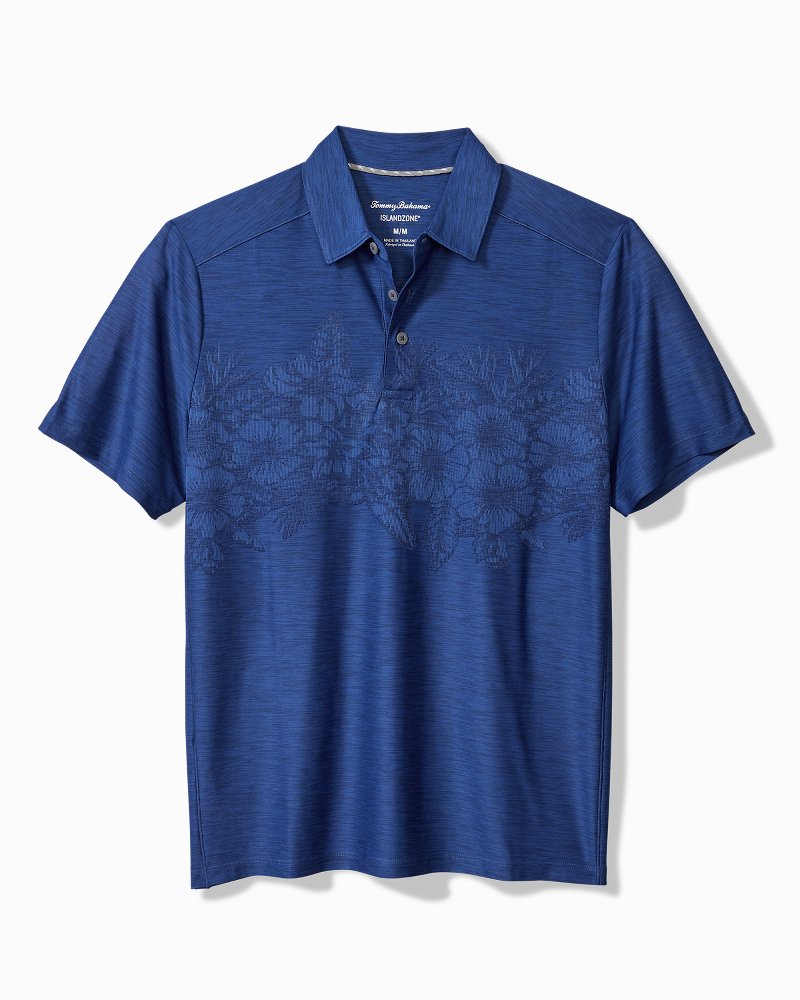 Tommy Bahama Recommended - Big & Tall Palm Coast Hibiscus Border IslandZone® Polo