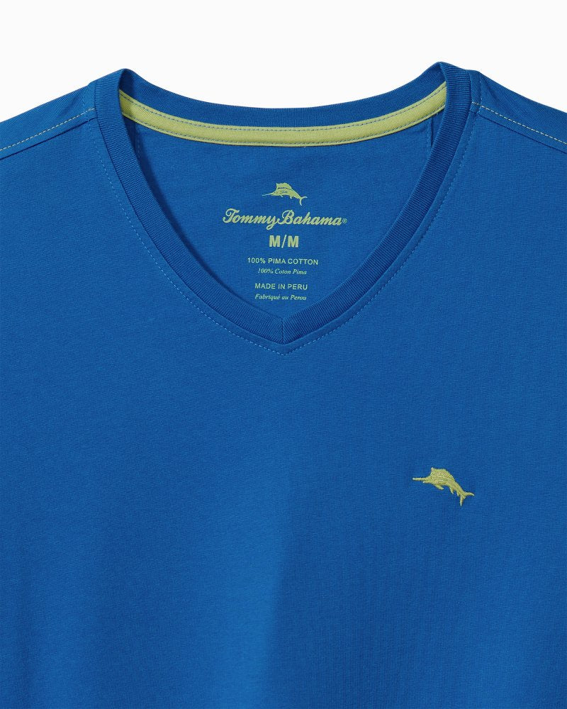 Tommy Bahama Premium - Big & Tall Bali Skyline V-Neck Long-Sleeve T-Shirt
