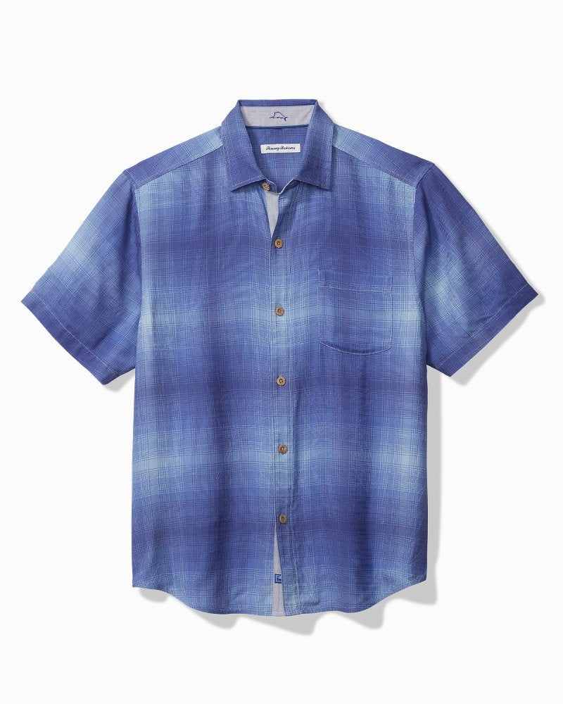 Tommy Bahama Trusted - Big & Tall Madera Ombré Silk Camp Shirt