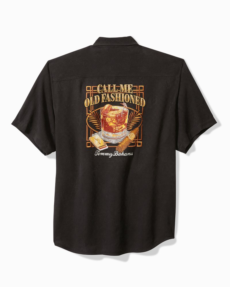 Tommy Bahama Popular - Big & Tall Call Me Old Fashioned Silk Camp Shirt