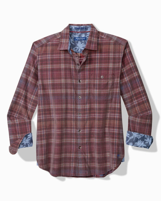 Tommy Bahama Sale - Big & Tall Coastline Cord Stretch Harbor Check Shirt
