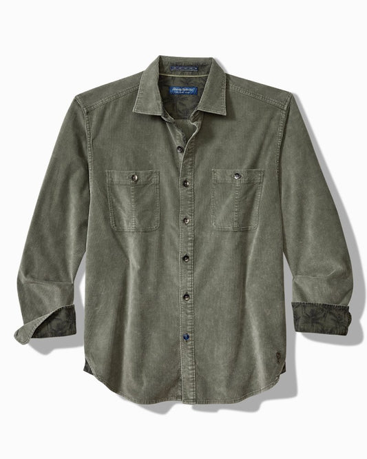 Tommy Bahama Great Value - Big & Tall Coastline Cord Stretch Sun Fade Double-Pocket Shirt