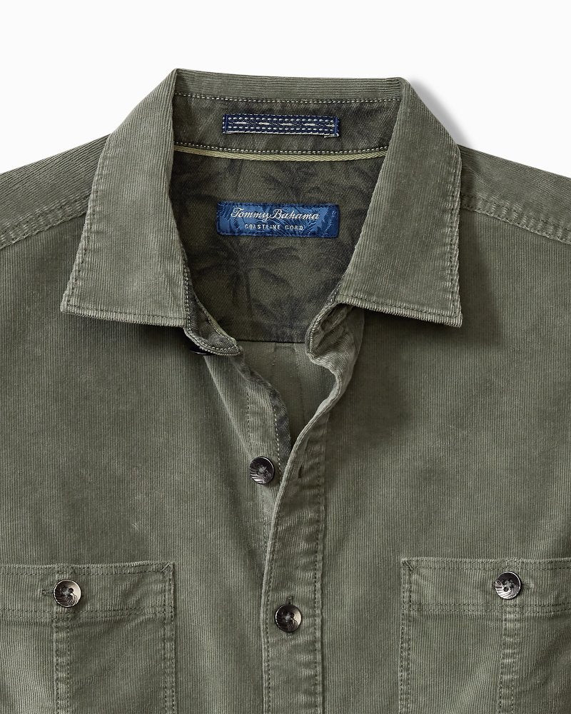 Tommy Bahama Great Value - Big & Tall Coastline Cord Stretch Sun Fade Double-Pocket Shirt