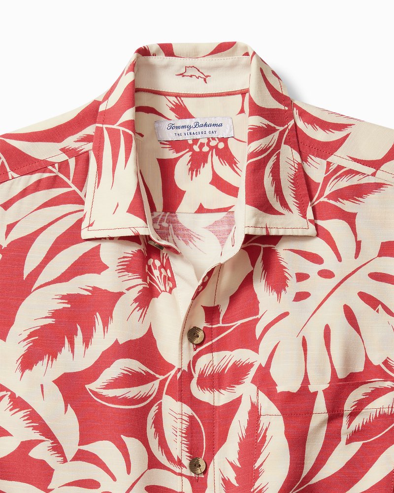 Tommy Bahama Everyday - Big & Tall Veracruz Cay Lindavista Leaves Short-Sleeve Shirt