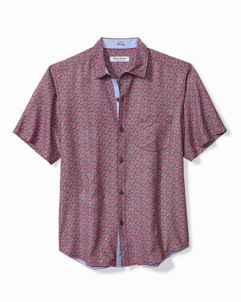 Tommy Bahama Hot Sale - Big & Tall Coconut Point Beachcomber Geo IslandZone® Camp Shirt
