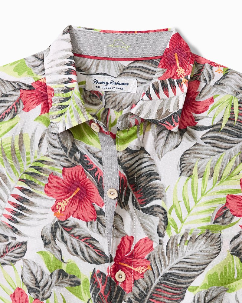 Tommy Bahama Sale - Big & Tall Coconut Point Hibiscus Shores IslandZone® Camp Shirt
