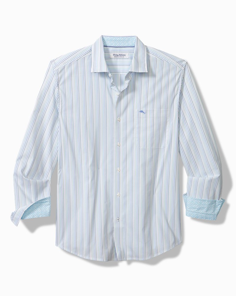 Tommy Bahama Premium - Big & Tall Sarasota Stretch Marina Stripe IslandZone® Shirt
