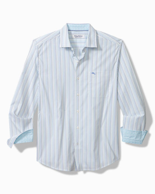 Tommy Bahama Premium - Big & Tall Sarasota Stretch Marina Stripe IslandZone® Shirt
