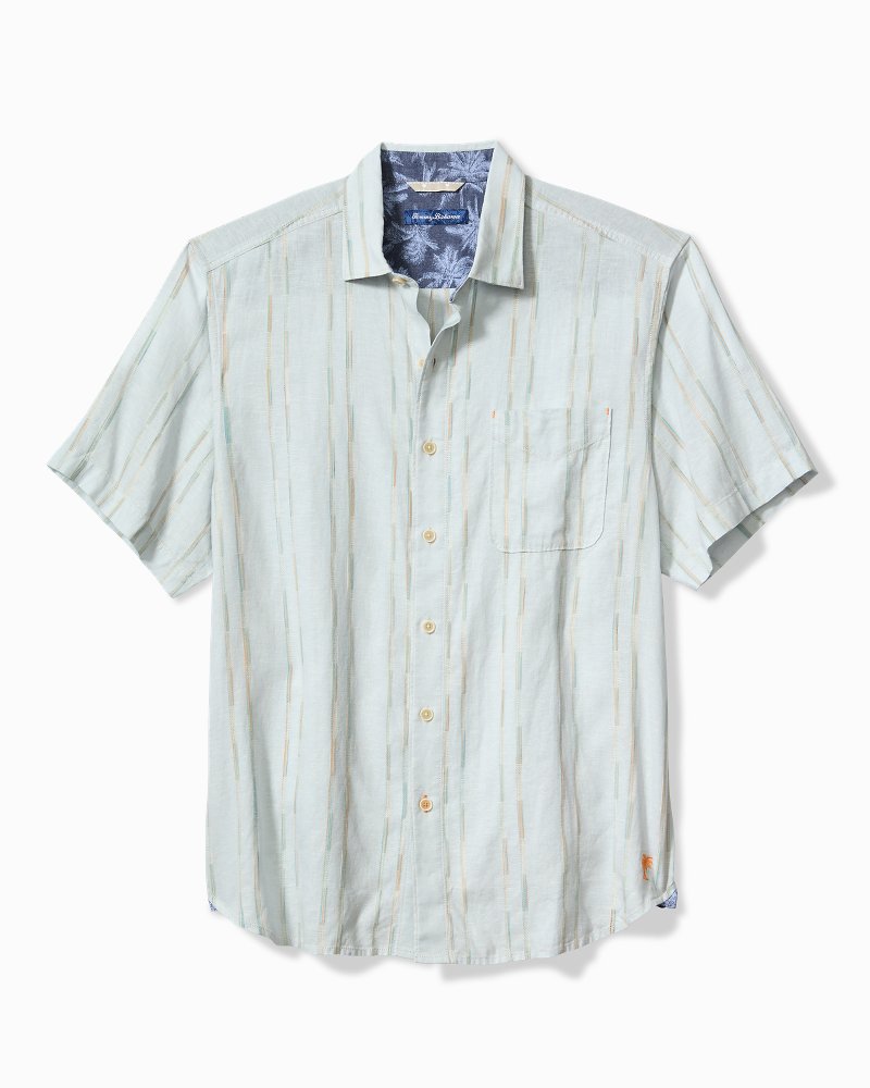 Tommy Bahama Special Offer - Big & Tall Sonora Stripe Linen-Blend Short-Sleeve Shirt
