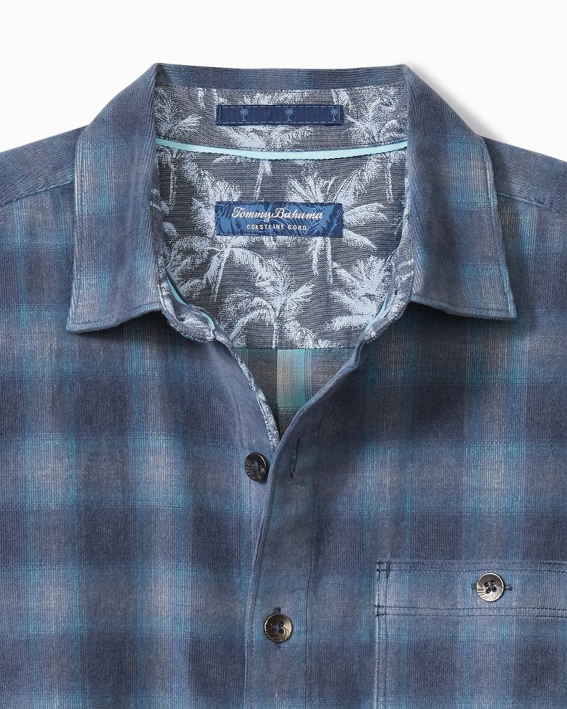 Tommy Bahama Best Seller - Big & Tall Coastline Cord Stretch Ombré Check Shirt