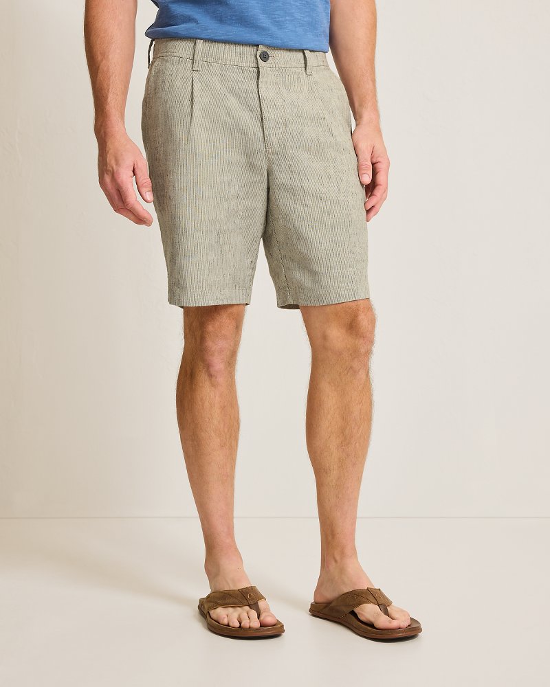 Tommy Bahama Classic - Big & Tall Isla Sands Stripe Stretch-Linen Shorts