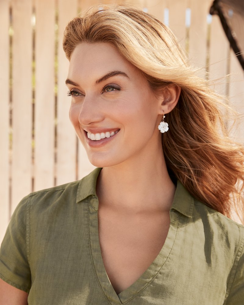 Tommy Bahama Everyday - Island Essence Hibiscus Drop Earrings