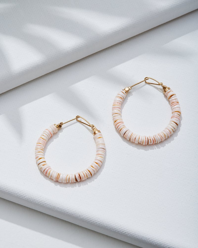 Tommy Bahama Latest - Sanibel Island Heishi Shell Hoop Earrings