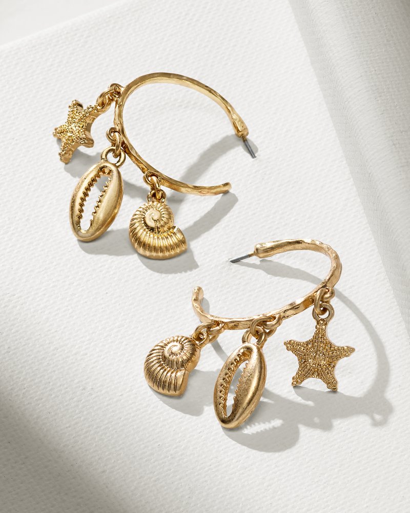 Tommy Bahama Sale - Indigo Bay Sealife Charm Hoop Earrings