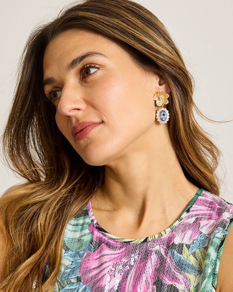 Tommy Bahama Recommended - Tidal Treasure Floral Statement Drop Earrings