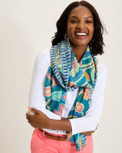 Tommy Bahama Premium - Hypnotic Garden Double Face Scarf