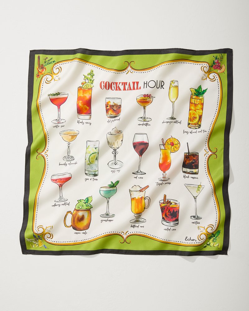 Tommy Bahama Best Seller - Cocktail Hour Silk Bandana
