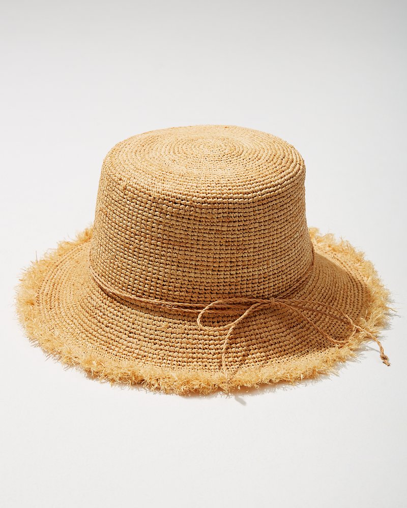 Tommy Bahama Top Pick - Raffia Packable Bucket Hat