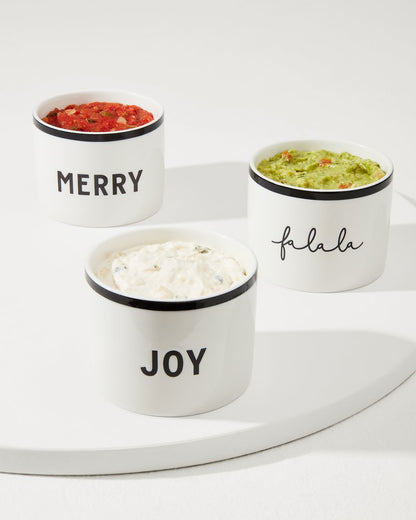 Tommy Bahama Trending - Ceramic Holiday Dip Bowls—Set of 3
