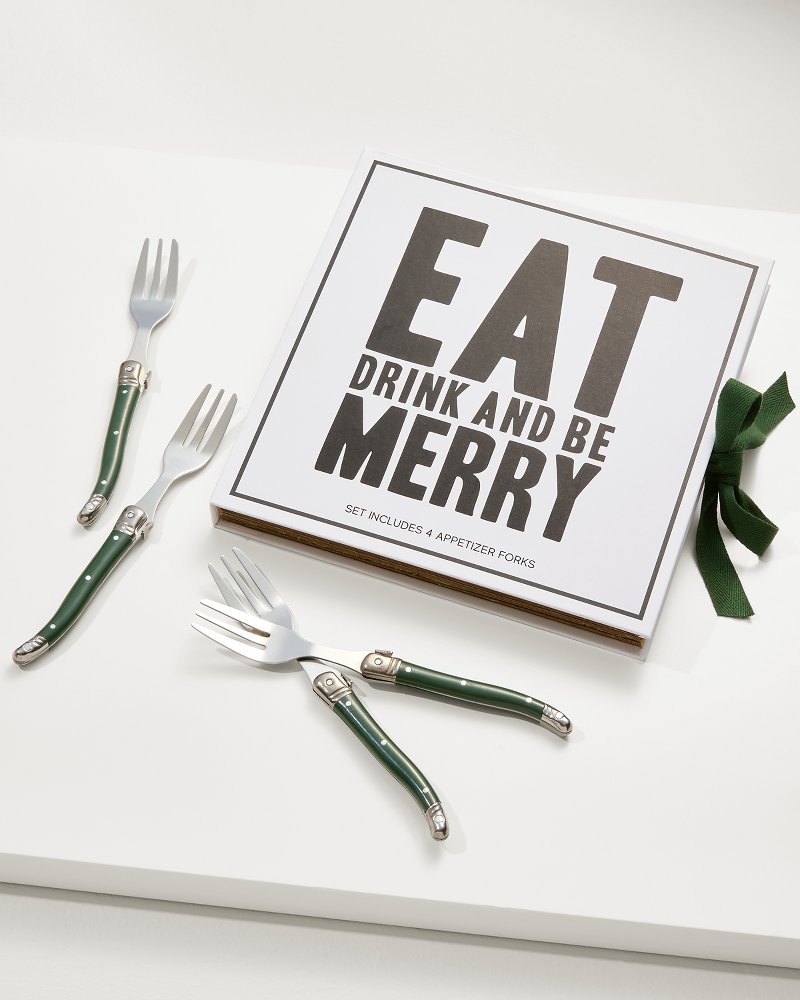 Tommy Bahama Special Offer - Eat, Drink & Be Merry Appetizer Fork Set