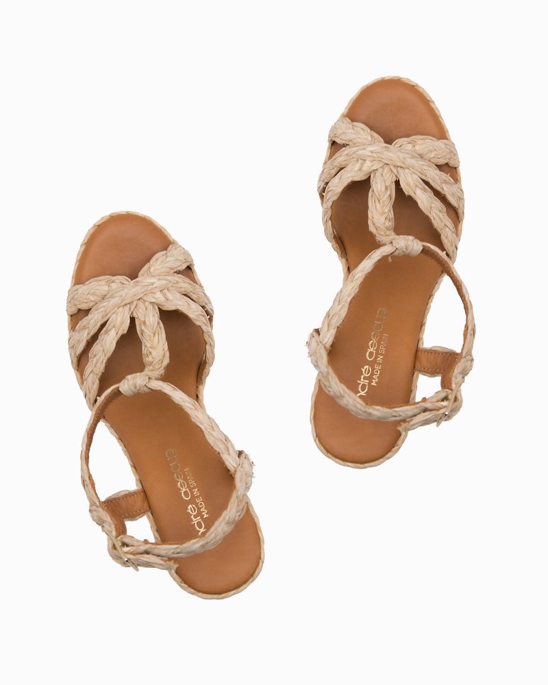 Tommy Bahama Hot Sale - André Assous Madina Raffia Wedges