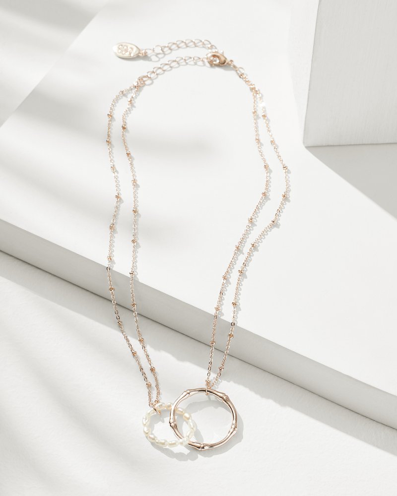 Tommy Bahama Recommended - Island Essence Rose Gold Double-Loop Necklace