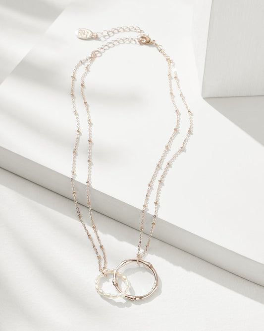 Tommy Bahama Recommended - Island Essence Rose Gold Double-Loop Necklace