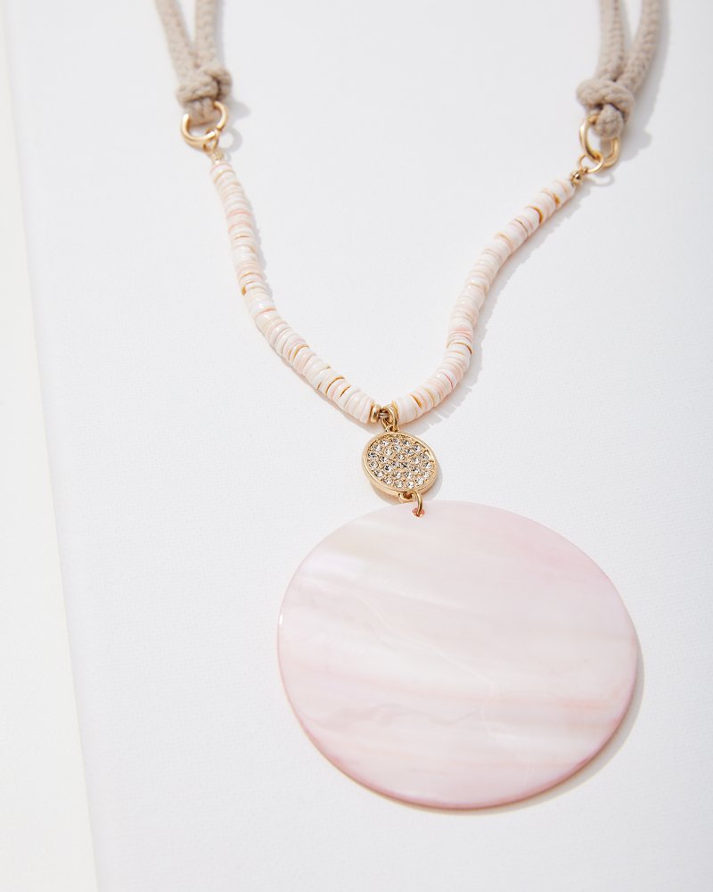 Tommy Bahama Trusted - Sanibel Island Large Mother-of-Pearl Pendant Necklace