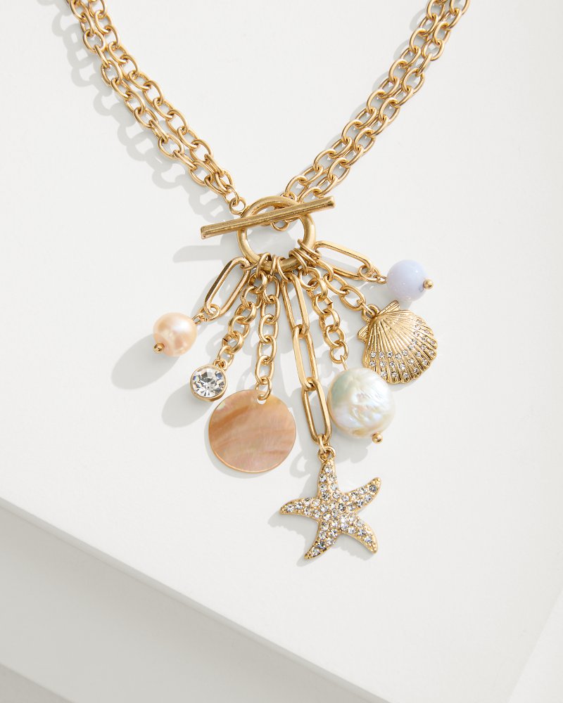 Tommy Bahama New - Sanibel Island Multi-Charm Necklace