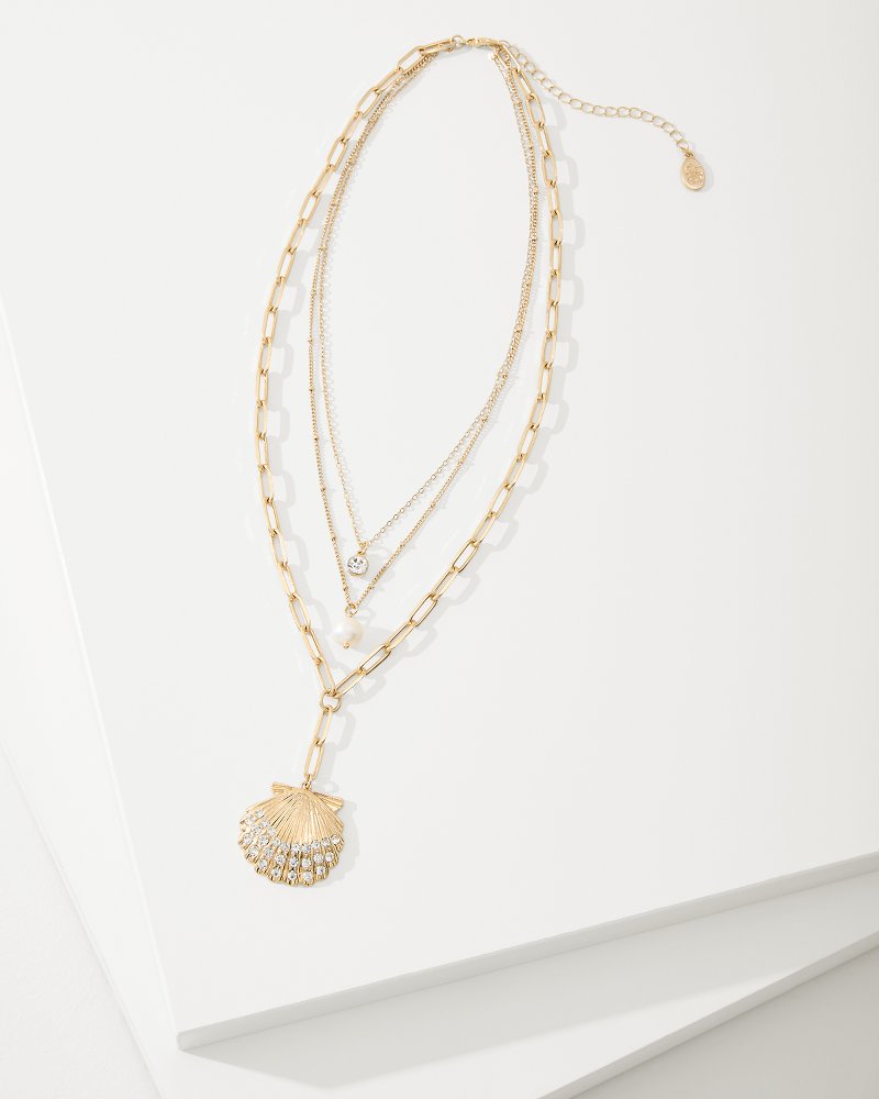 Tommy Bahama Sale - Sanibel Island Layered Shell Pendant Necklace
