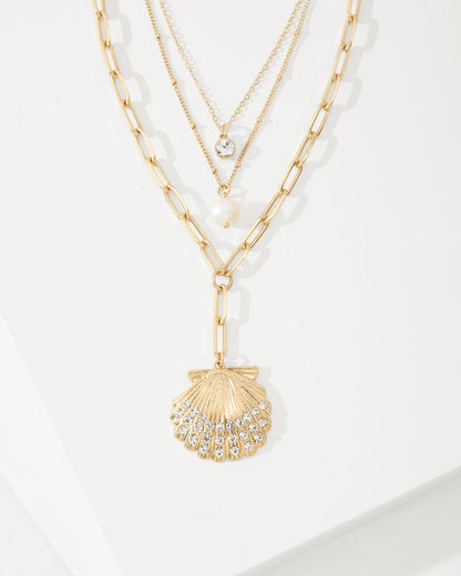 Tommy Bahama Sale - Sanibel Island Layered Shell Pendant Necklace