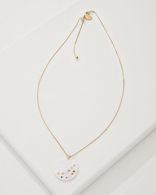 Tommy Bahama Everyday - Tidal Treasure Mother of Pearl Disc Pendant Necklace